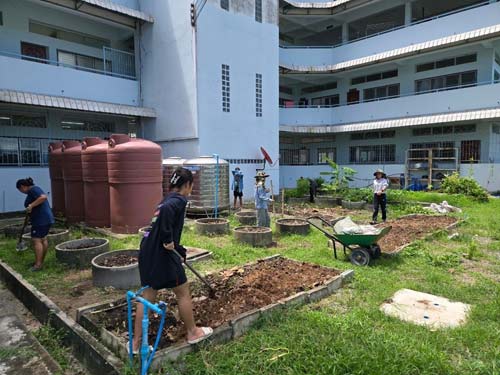 Gardening is really helpful Gardening together